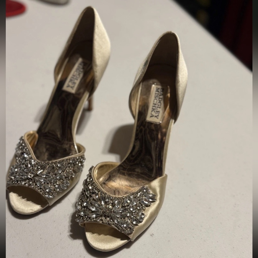 Badgley Mischka Candance Wedding Heels Embellished